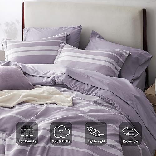 Miniatura 4 de Bedsure Bed in a Bag - Juego de edredón de 5 piezas, para todas las estaciones, 1 funda de cojín, sábana encimera, sábana bajera y 1 funda de