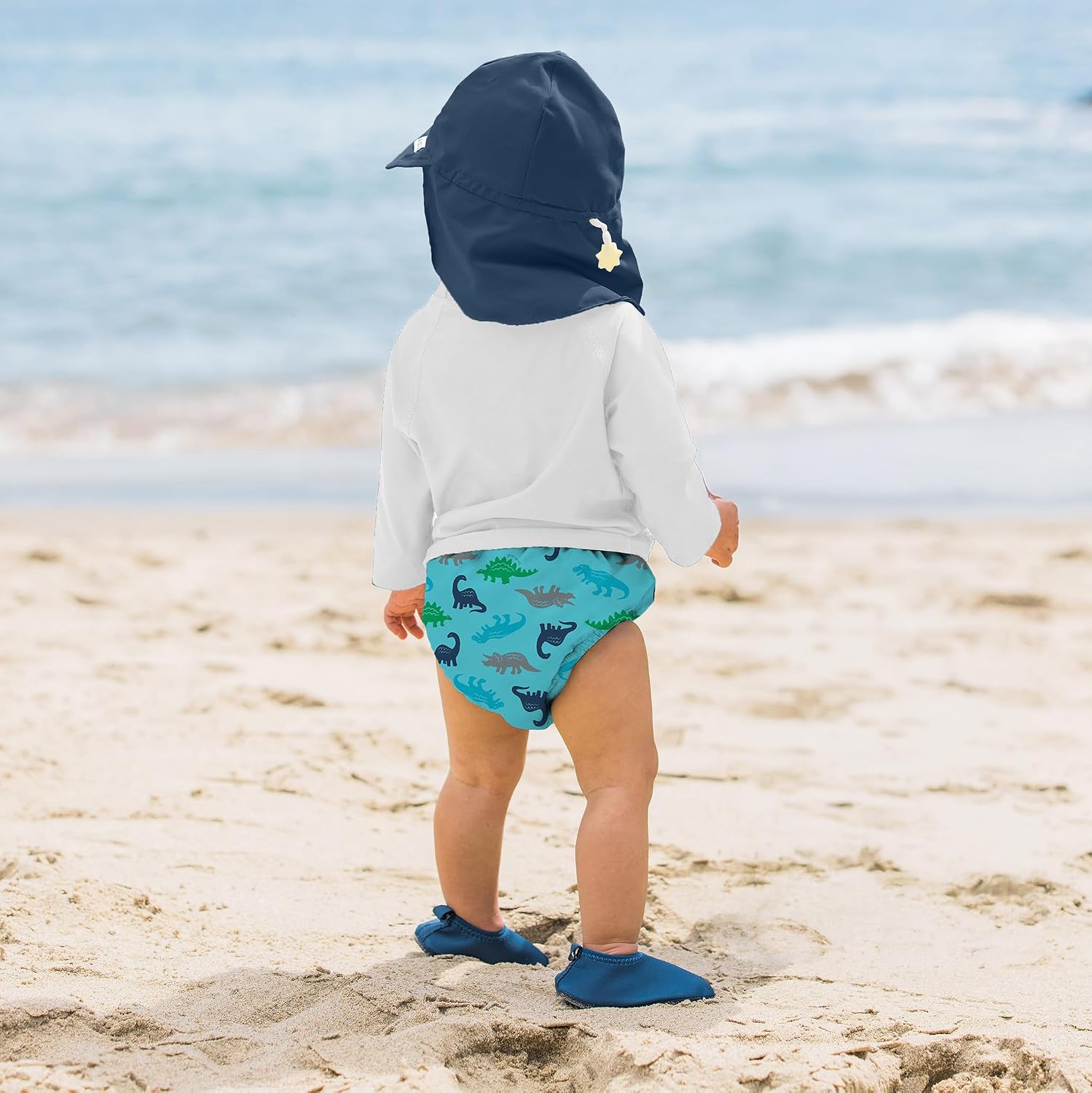Green Sprouts Unisex-Baby Flap Sun Protection Swim HatHat