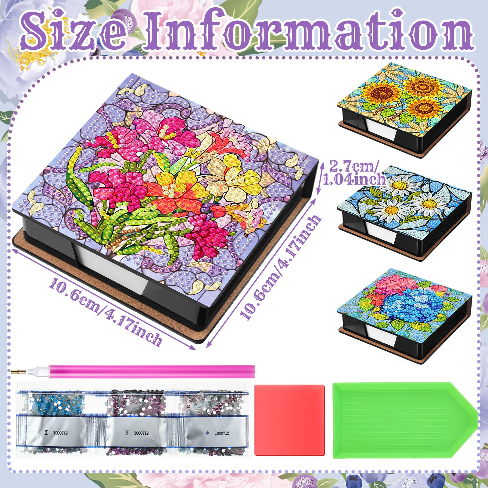 Diamond Art Note Boxes - Organize Your Workspace -4 Diamond Art Note Boxes - Organize Your Workspace -4