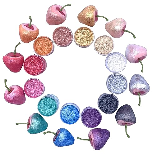 Miniatura 3 de Purpurina comestible para bombas de cóctel, purpurina comestible para bebidas, pintura metálica para alimentos, 0.18 oz cada frasco para decoración