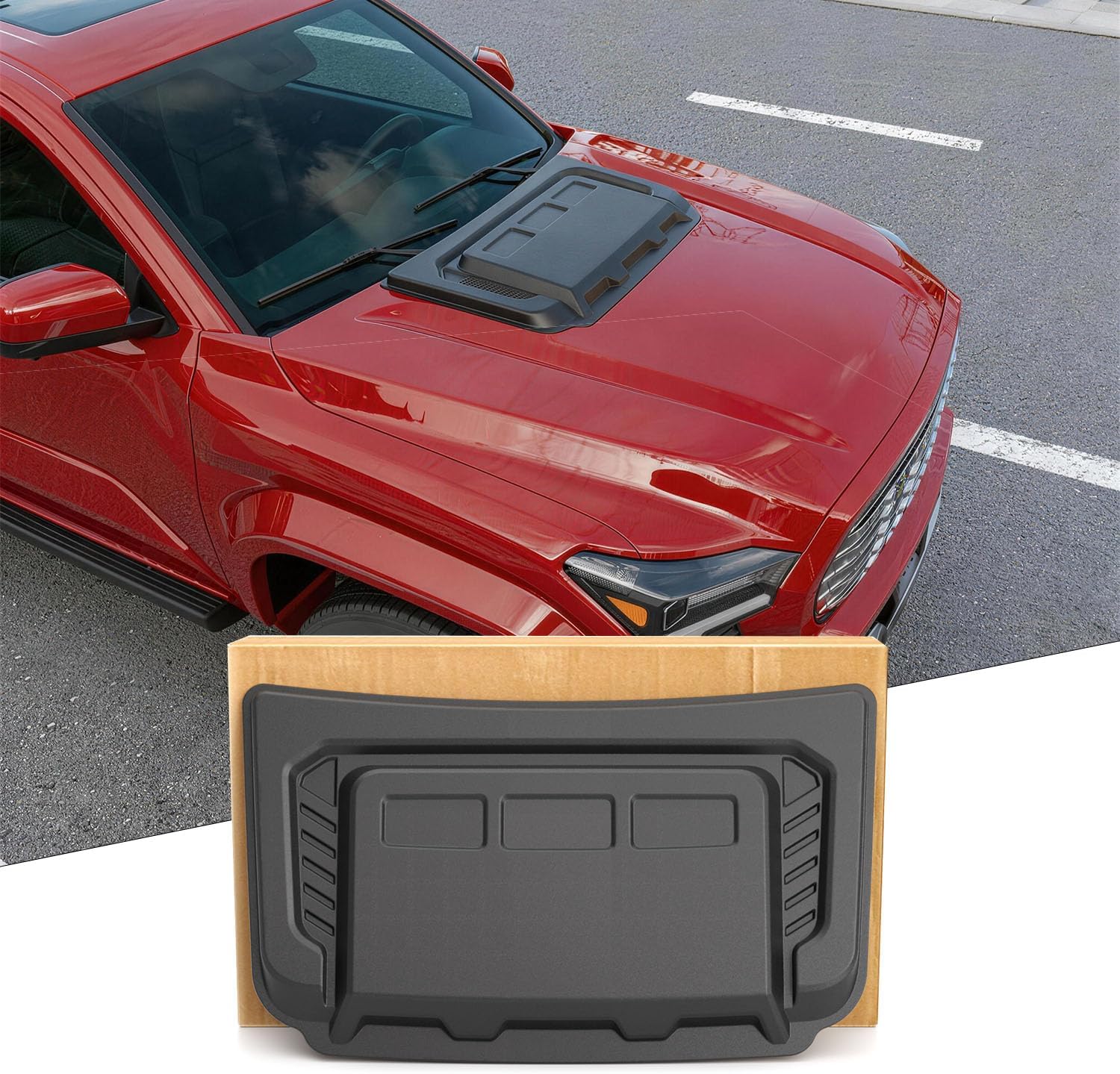 xipoqix Hood Vent Cover Compatible with 2024 2025 2026 Toyota Tacoma Bonnet Scoop Cover (Not for TRD Sport TRD Pro) Bonnet Vent Hood Scoop Replacement for 2024 2025 2026 Toyota Tacoma Accessories