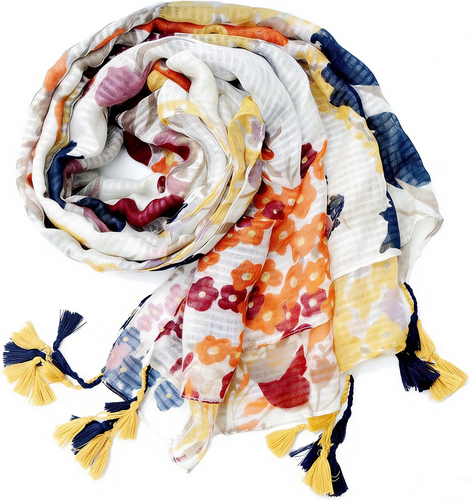 Scarf for Women Lightweight Paisley Floral Fashion for Fall Winter Scarves Shawl Wrap