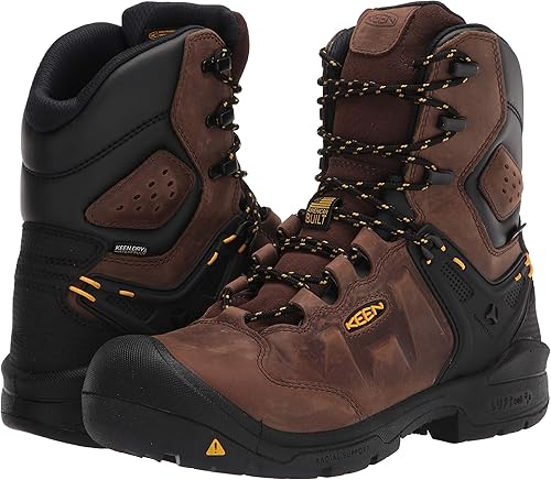 Miniatura 7 de KEEN Utility Botas de trabajo Dover de cuero impermeable con punta compuesta de 8 pulgadas para hombre