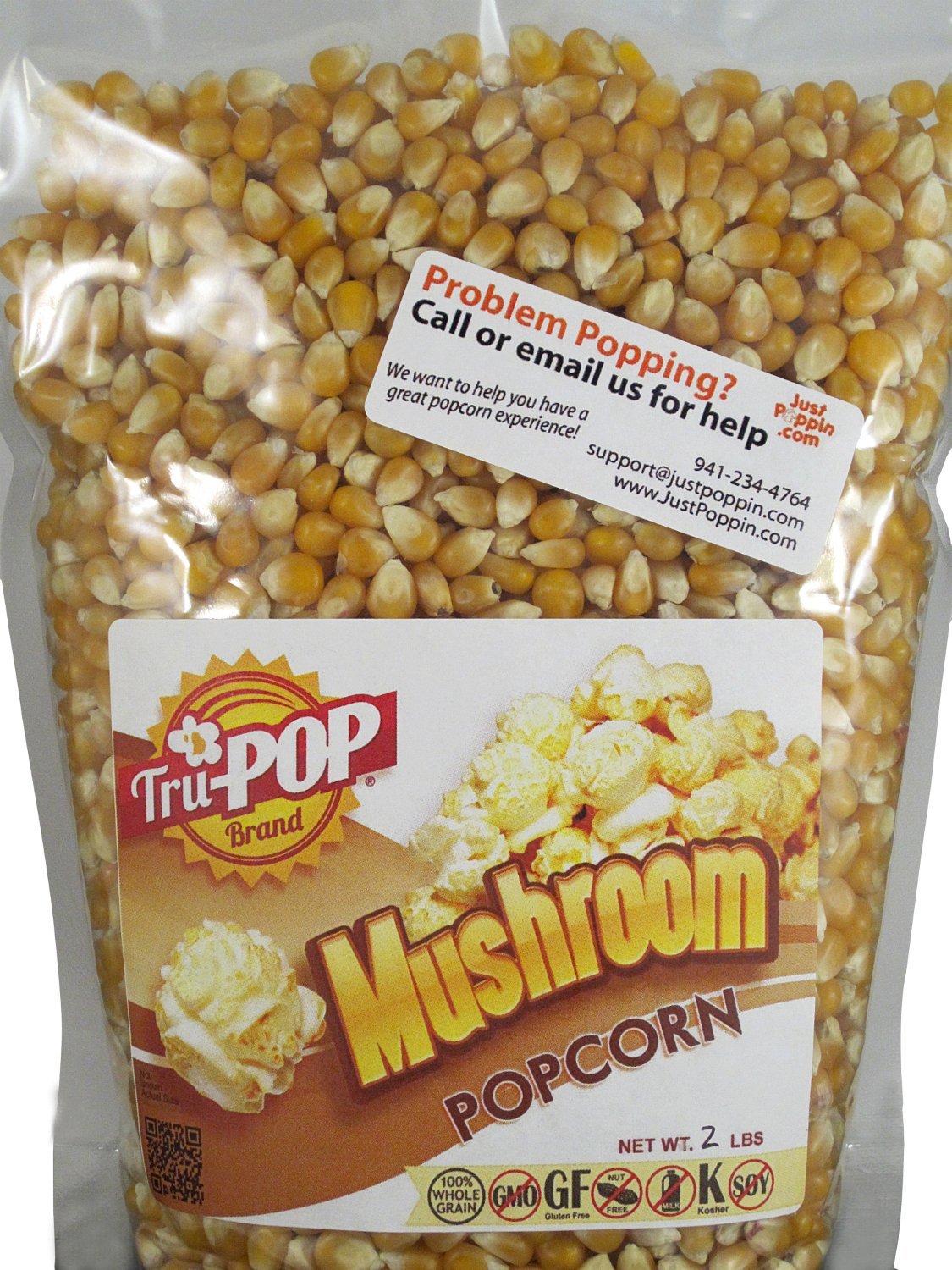 Amazon Com Mushroom Popcorn Kernels 20 Lbs Just Poppin Brand