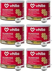 Vhita Colágeno Hidrolisado Verisol Com Ácido Hialuronico Em Pó Neutro 120gr - 6 Potes