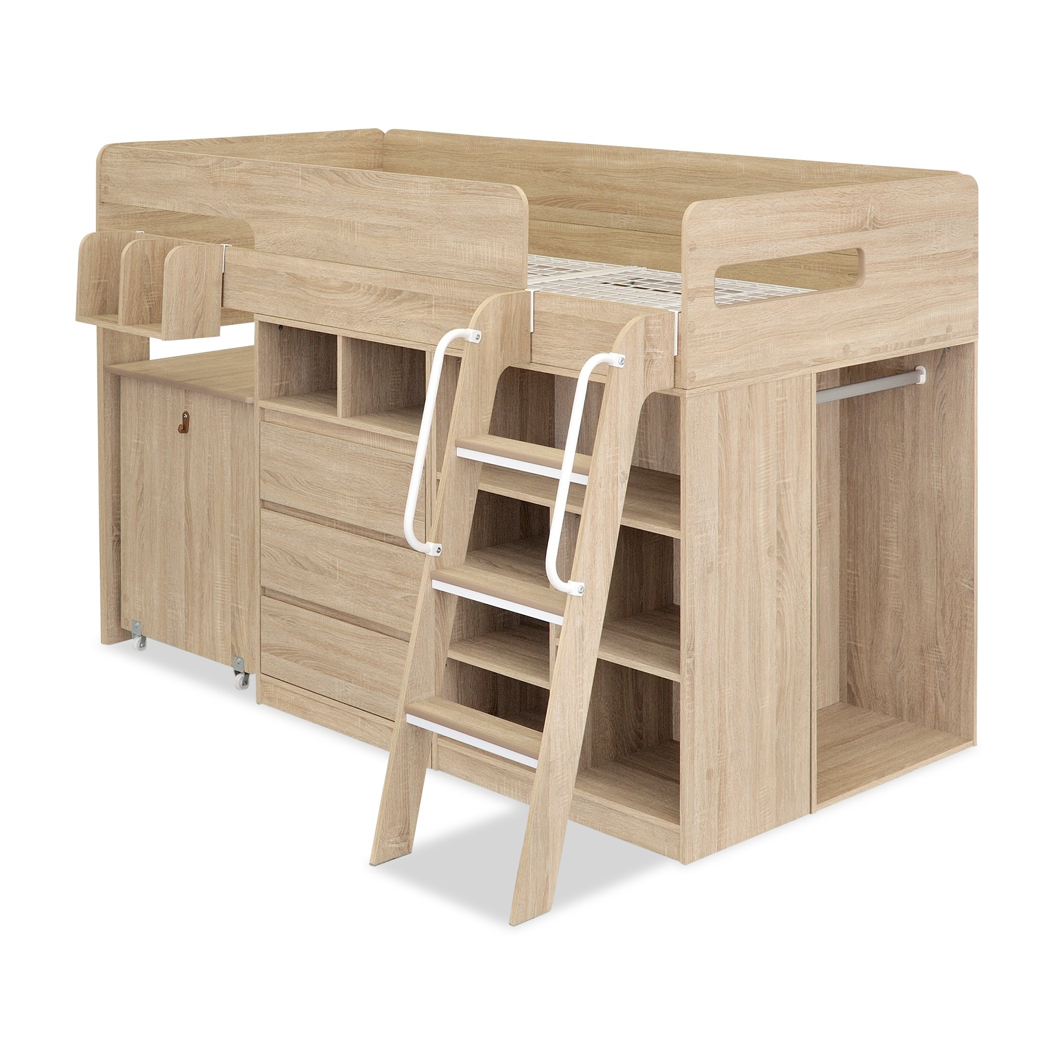 Amazon｜スマートアイ システムベッド 【 子供用 6点セット 】 木製  