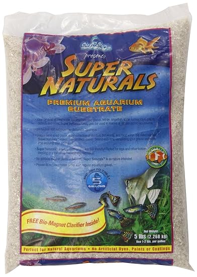 Carib Sea Super Natural Moonlight Sand for Aquarium, 5-Pound (2 Pack)