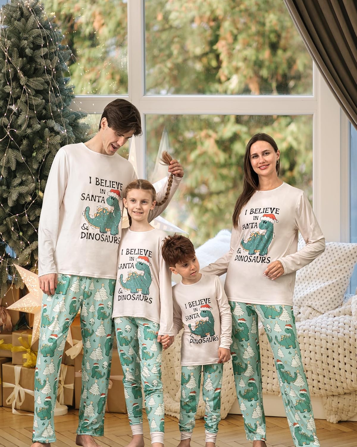 Rnxrbb 2025 Family Christmas Pajamas Matching Sets Holiday Xmas Christmas Pjs Jammies for Women Men Couples Adult Kids - Image 3
