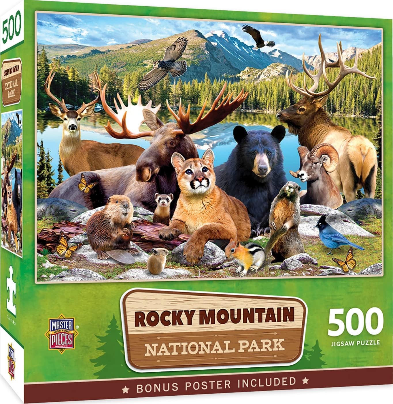 MasterPieces 500 Pieces Jigsaw Puzzle for Adults, Family, Or Youth - Rocky Mountain National Park - 15"x21"