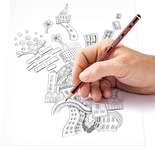 Miniatura 4 de STAEDTLER 110 C12-1 Tradition - Lápiz de grafito para dibujar y bocetar, varios grados (caja de 12)