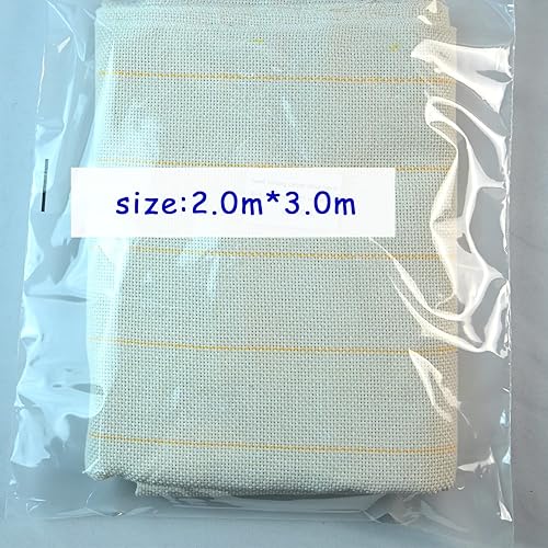 Miniatura 10 de Paño de acolchado overlocking mejorado de 157 x 59 pulgadas con líneas marcadas, paño grande de monje para pistola de acolchonamiento y aguja de