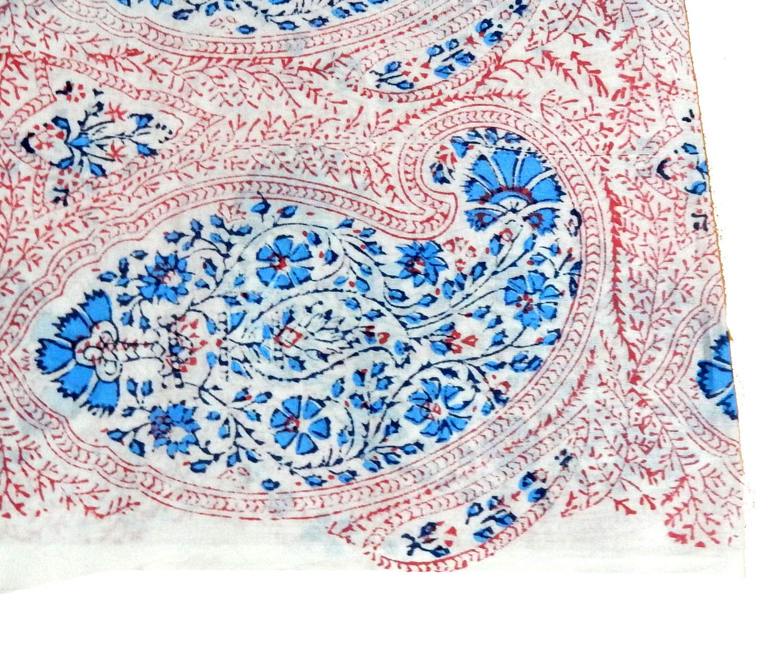 Select:- Decorative Cotton Fabric Jaipur Printed Handmade Sanganeri Print Fabric Dress Making Fabric (2.5 Yard)