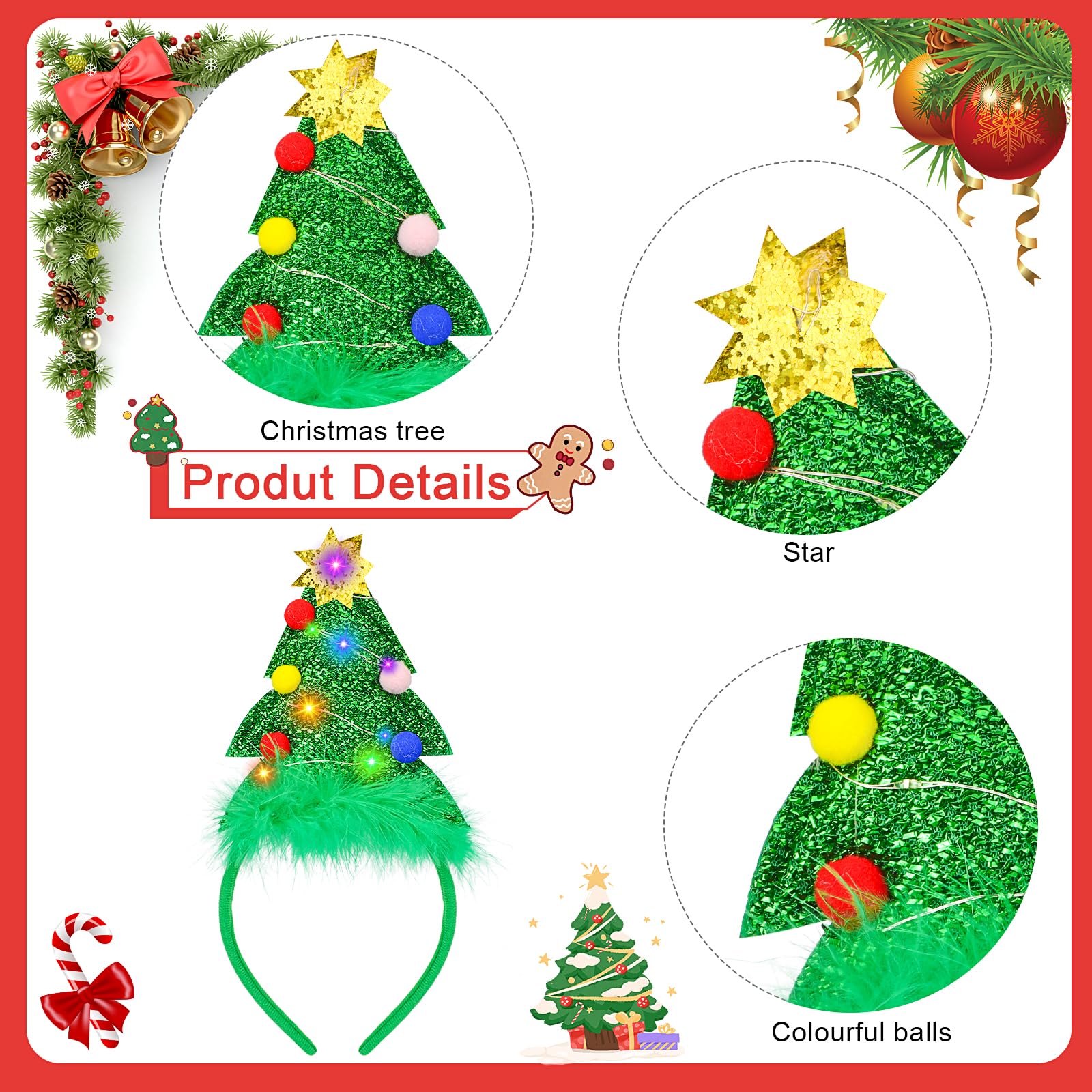 musicale architetto fusione albero di natale da tavolo con luci rivelazione cald