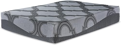 Miniatura 16 de Signature Design by Ashley Chime Colchón híbrido de tamaño matrimonial, de 12 pulgadas, firmeza media, con espuma viscoelástica de gel refrigerante,