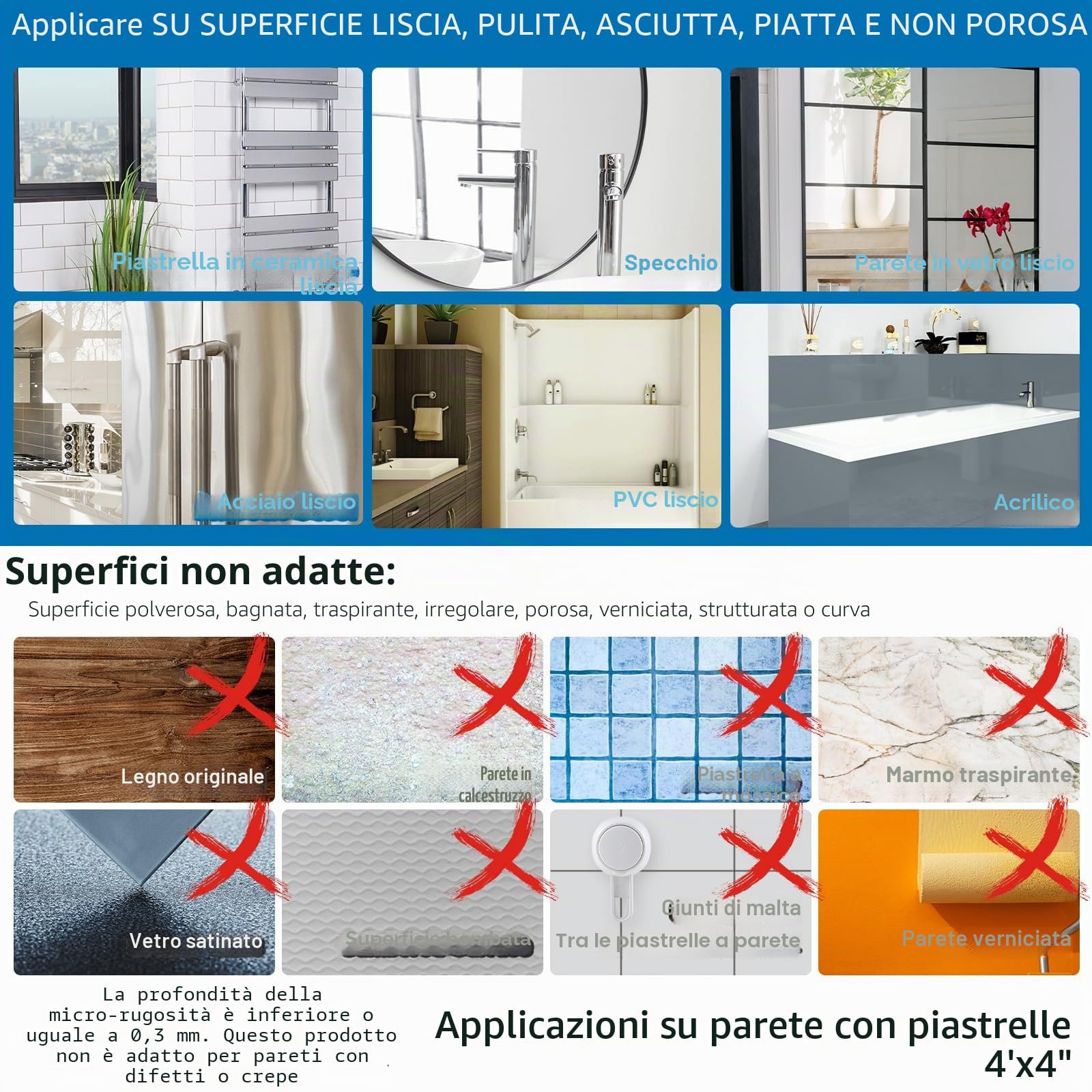 LEVERLOC Maniglie Doccia per Bagno 31 CM, MAX 110 KG Maniglione a Ventosa, Impugnatura di Sicurezza per Anziani, Disabili, Resistente, Senza Foratura e Corrimano Rimovibile Handy Grasp Pro, Grigio