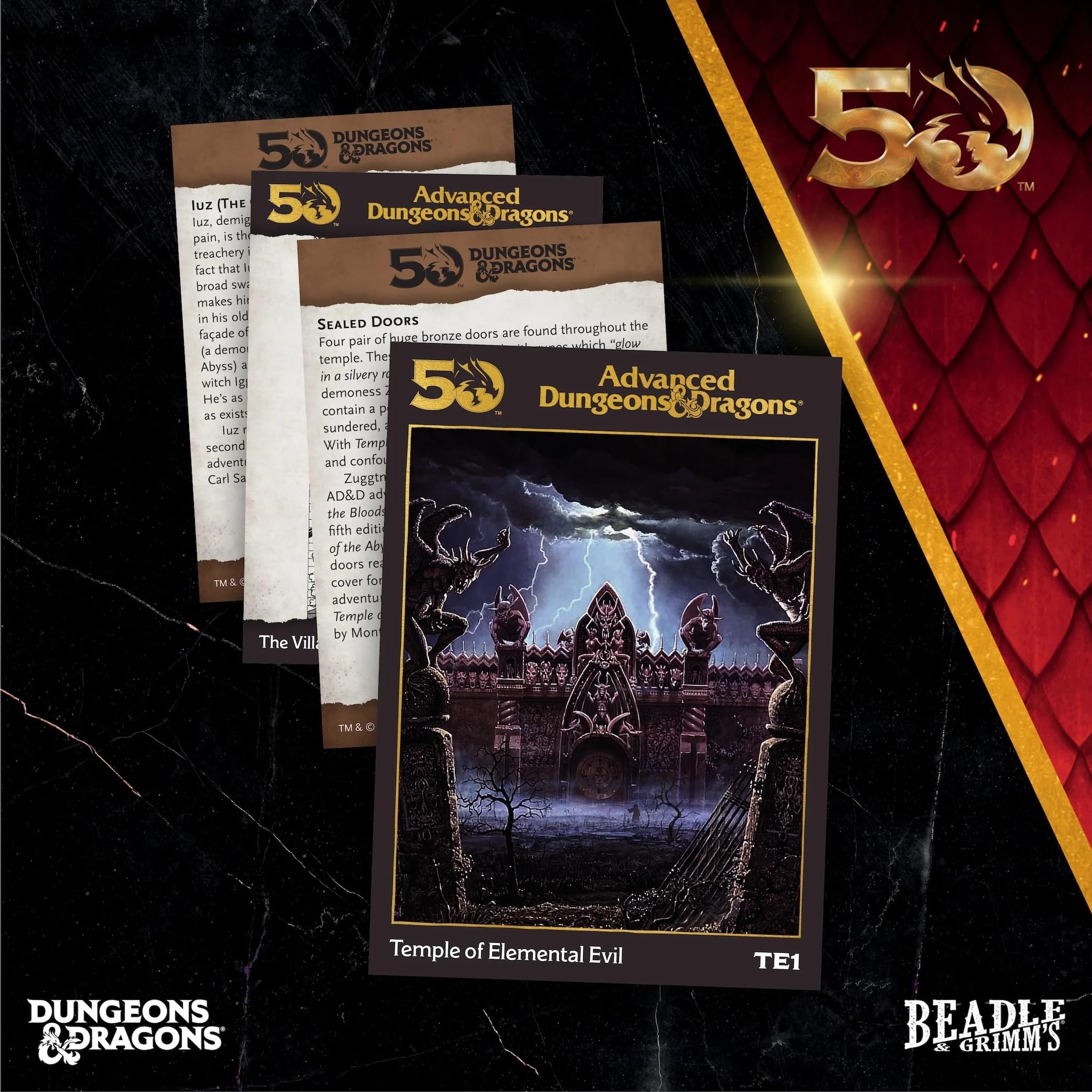 Beadle & Grimm's Juego de dados y accesorios - El Templo del Mal Elemental