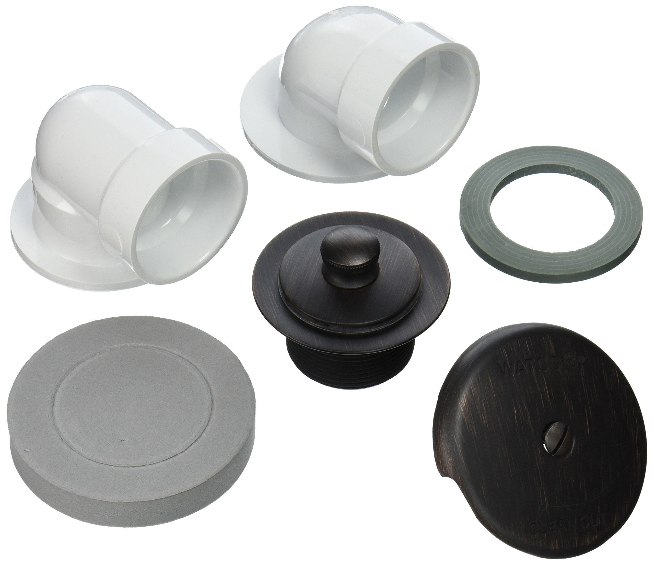 Mécanisme de vidage baignoire Watco 601-lt-pvc-bz étanche et robuste en bronze frotté