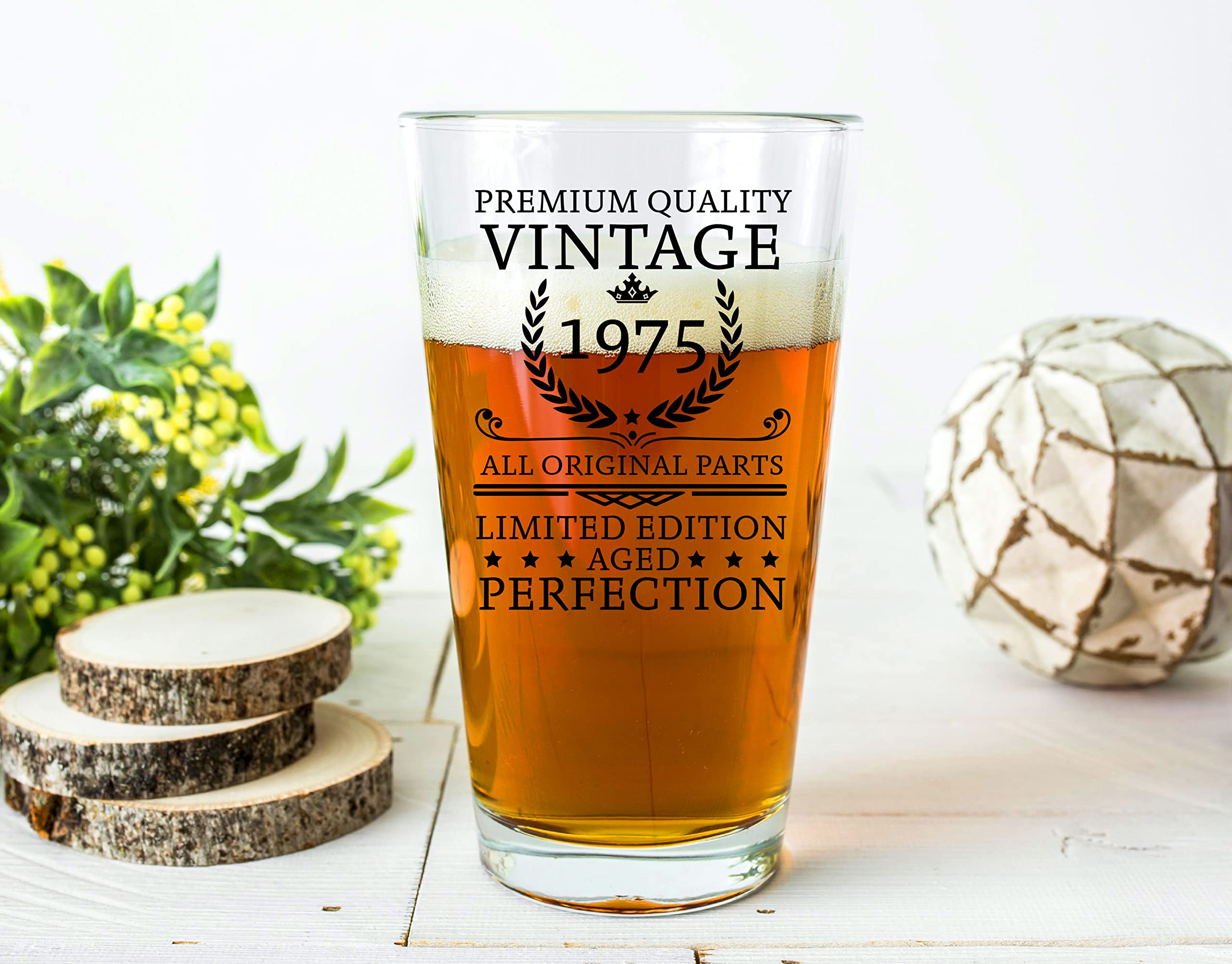 Amazon.com | PREZZY 48th Birthday Beer Glass for Men Turning 48