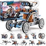 12-in-1 Solar Robot Building Kit STEM Gift for Boys Aged 8-13, DIY Science Educational Robotic Toys for Kids Teens Birthday, Powered by The Sun with 190 Pieces