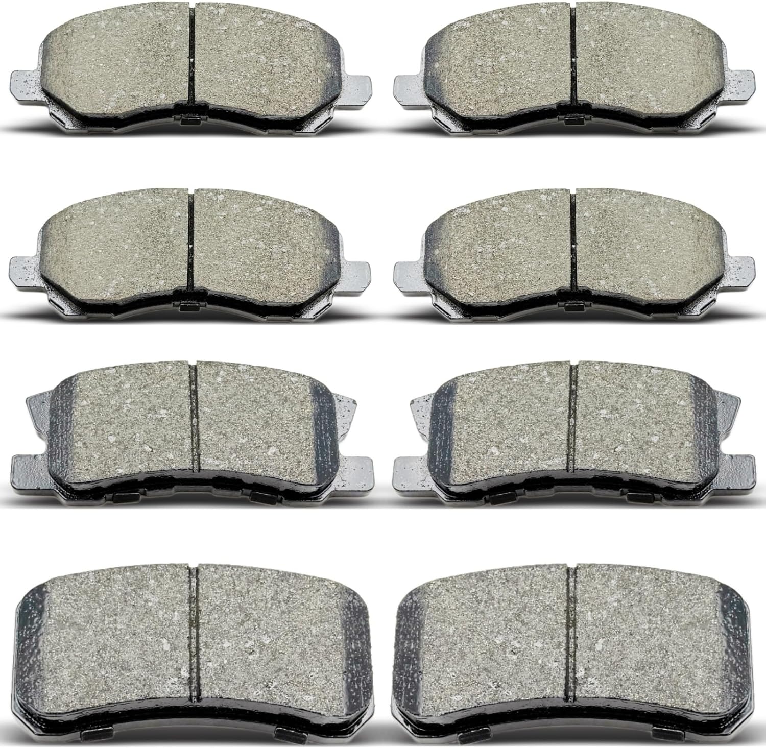 D866 D868 Front Rear Ceramic Brake Pads Set Fit For Chrysler Sebring/200,For Jeep Compass/Patriot,For Mitsubishi Lancer/Outlander/Sport/Rvr,For Dodge Avenger(8 pcs)