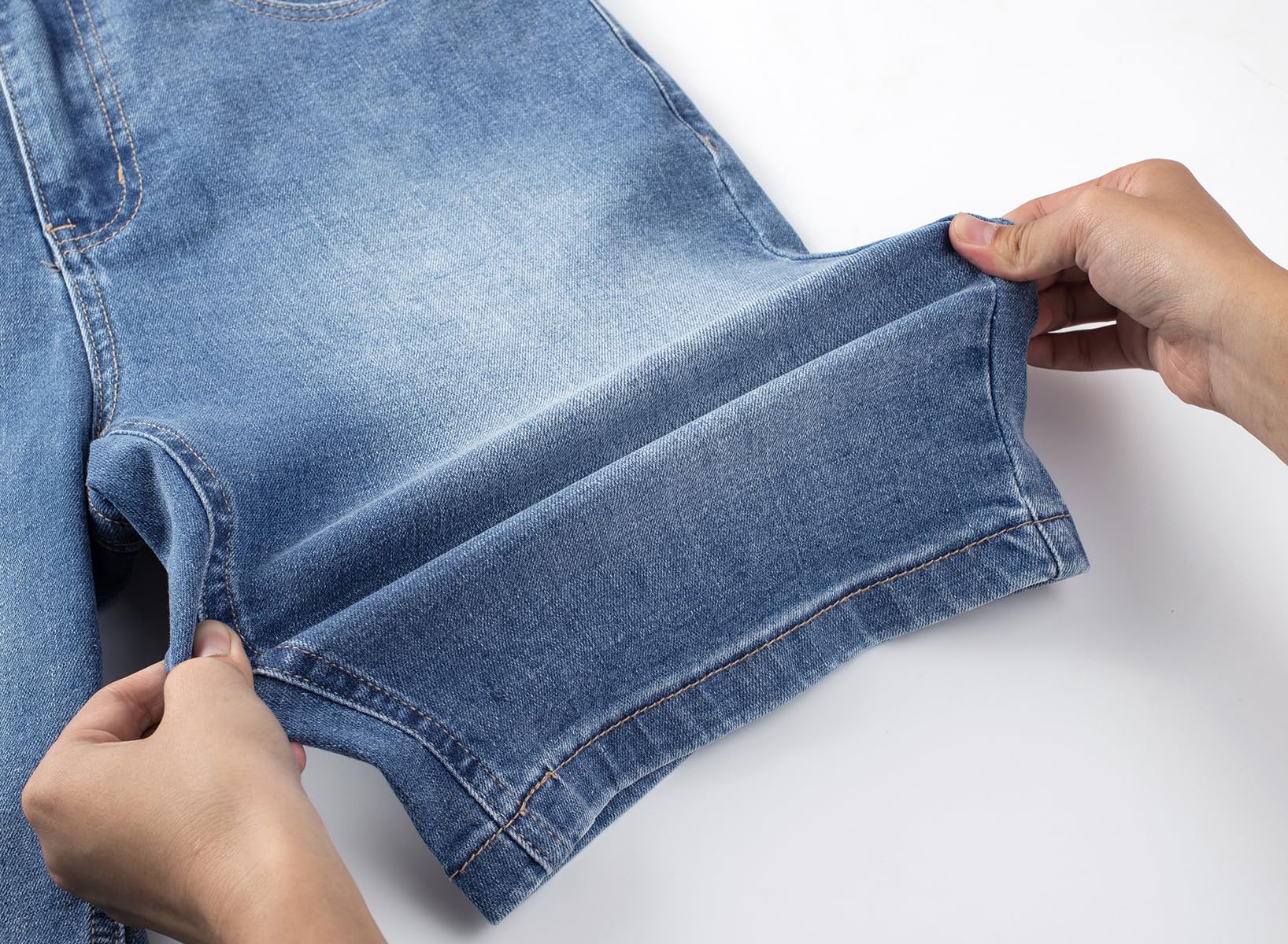 JMIERR Herren Jeans Shorts Baumwolle Stretch 2026 Sommer Kurze Hosen Herren Bequeme Slim Fit Jeansshorts für Männer