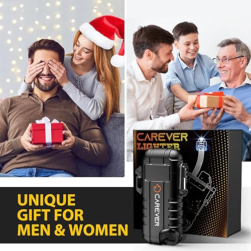 Miniatura 2 de Encendedores eléctricos impermeables regalos para hombres 360 USB flexible de arco de plasma encendedor de camping - Relleno de calcetines de