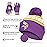Ultra Game NFL Official Adults Unisex Super Soft Winter Beanie Knit Hat with Extra Warm Touch Screen Gloves, Minnesota Vikings, Team Color 2, 1SIZE