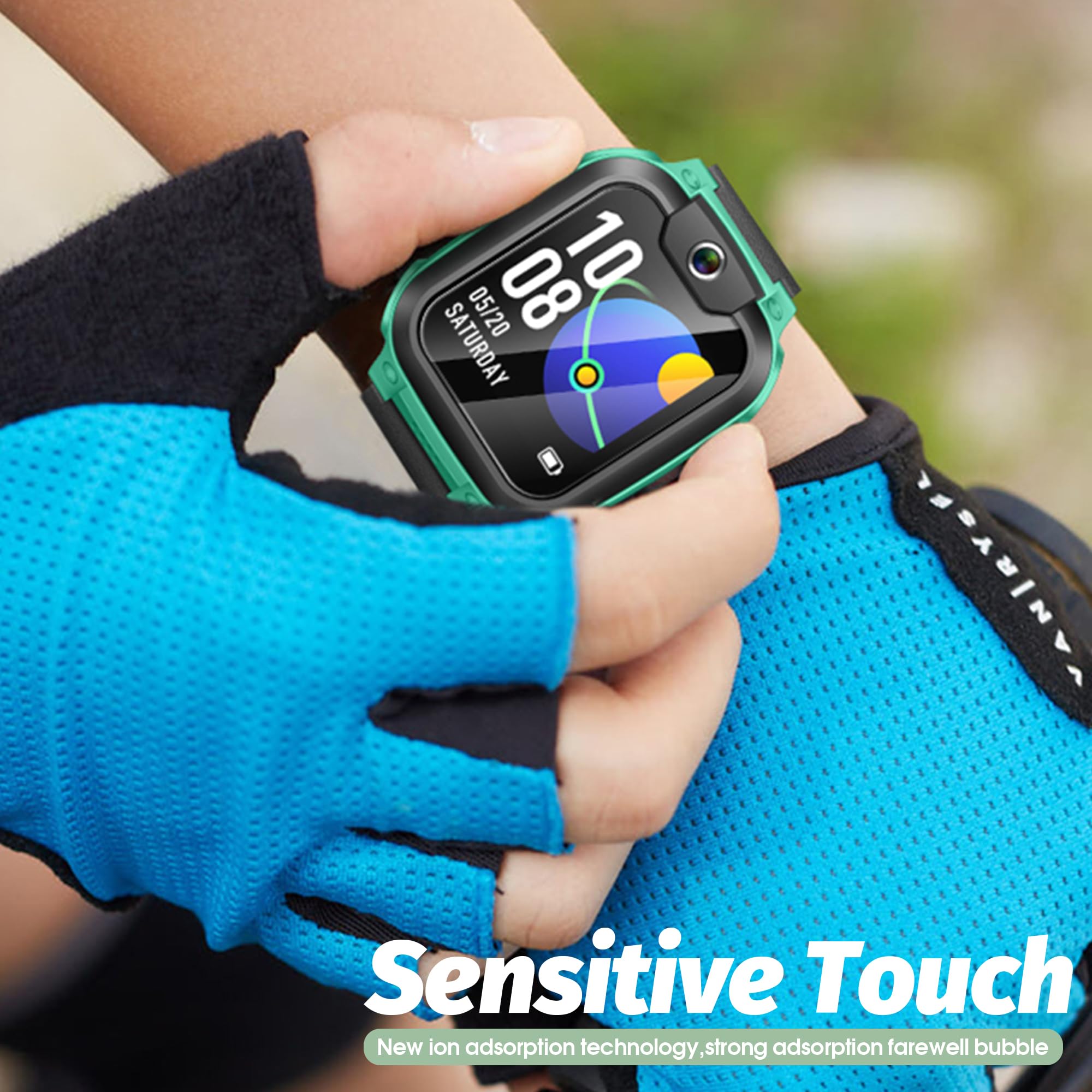 NEWZEROL Szkło ochronne na wyświetlacz, kompatybilne z Imoo Watch Phone Z1, pełne pokrycie, bez pęcherzyków powietrza, odporne na zarysowania, folia ochronna HD ze szkła, folia ochronna na zegarek