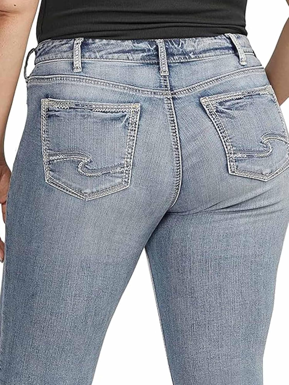 Silver Jeans Co. Women's Plus Size Suki Mid Rise Slim Bootcut Jeans