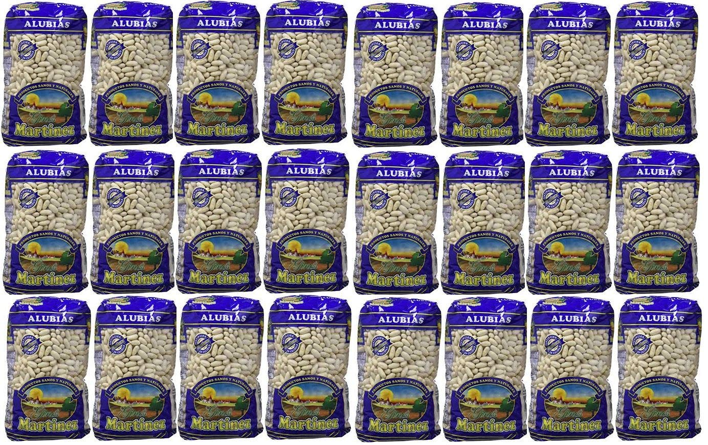 Weiße Alubie, 500 g, Packung mit 24 Stück, insgesamt 12 kg.