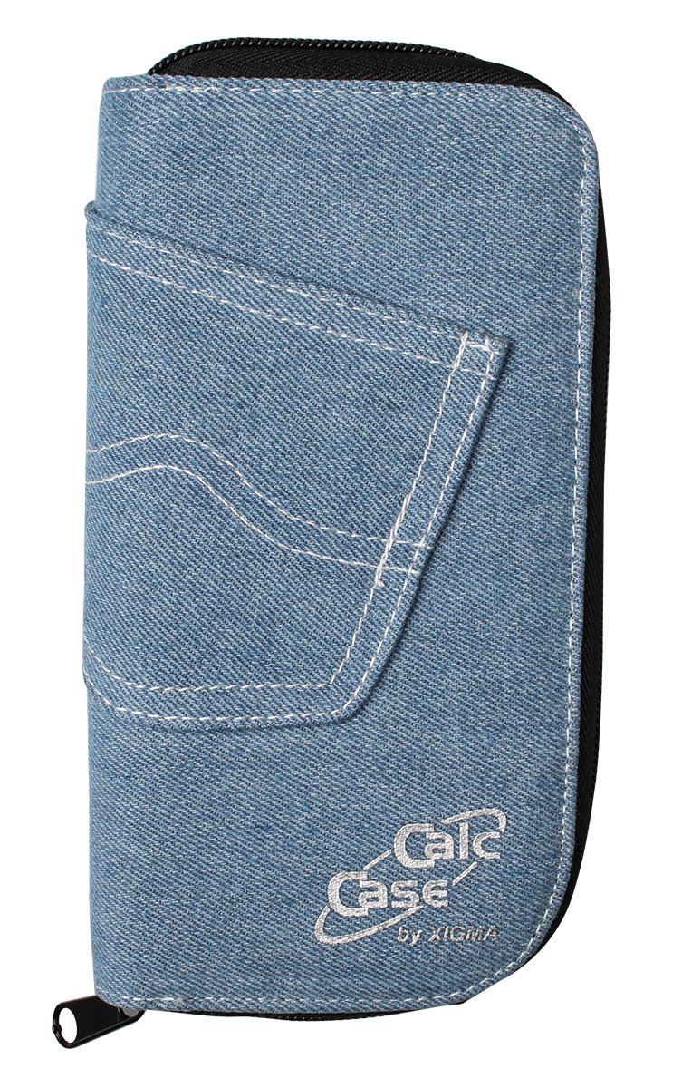 TI-30 X Pro MathPrint + Schutztasche Jeans Hell + ScreenProtect Displayschutzfolie UltraClear
