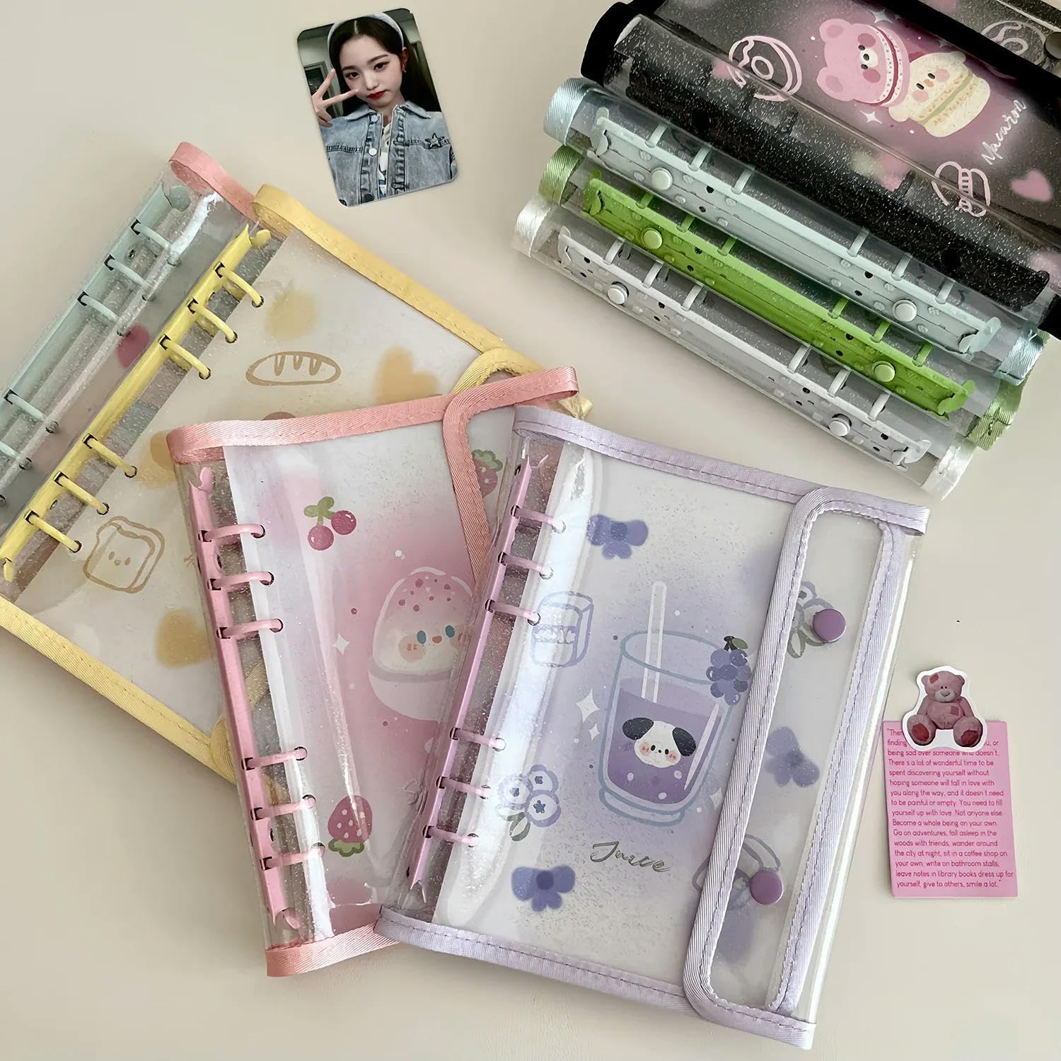 Albumy fotograficzne A6, etui na fotokartki, album fotograficzny, fotokarty, kolekcjonerski, segregatory na karty, 3 siatki, 30 kart