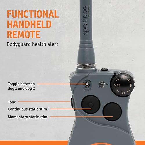 Miniatura 4 de SportDOG FieldSentinel 825 - Entrenador remoto con alertas de salud de guardaespaldas, monitorea la frecuencia cardíaca y el esfuerzo - Entrenador