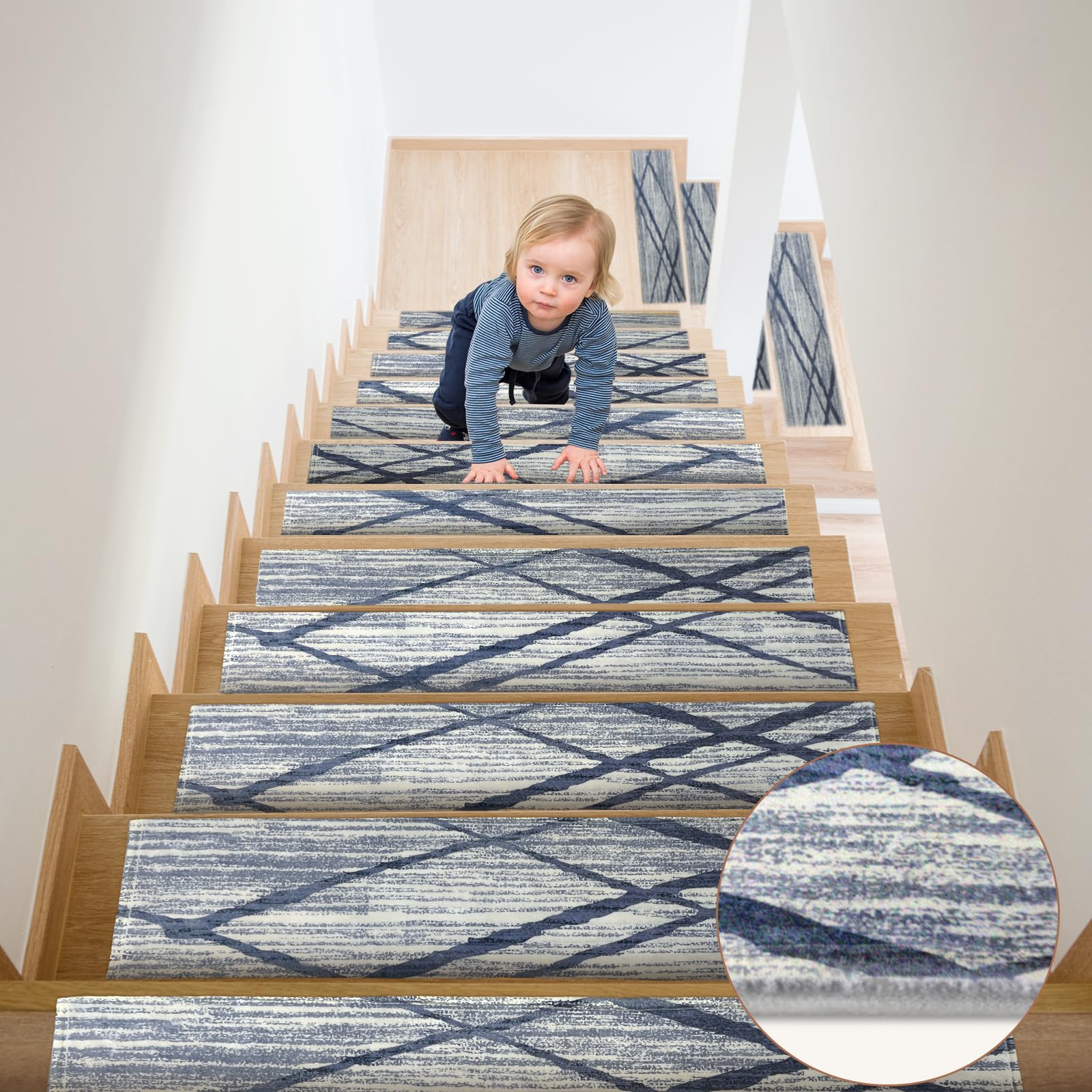 Stair Treads Non Slip Stair Carpet Treads, Carpet Stair Treads for