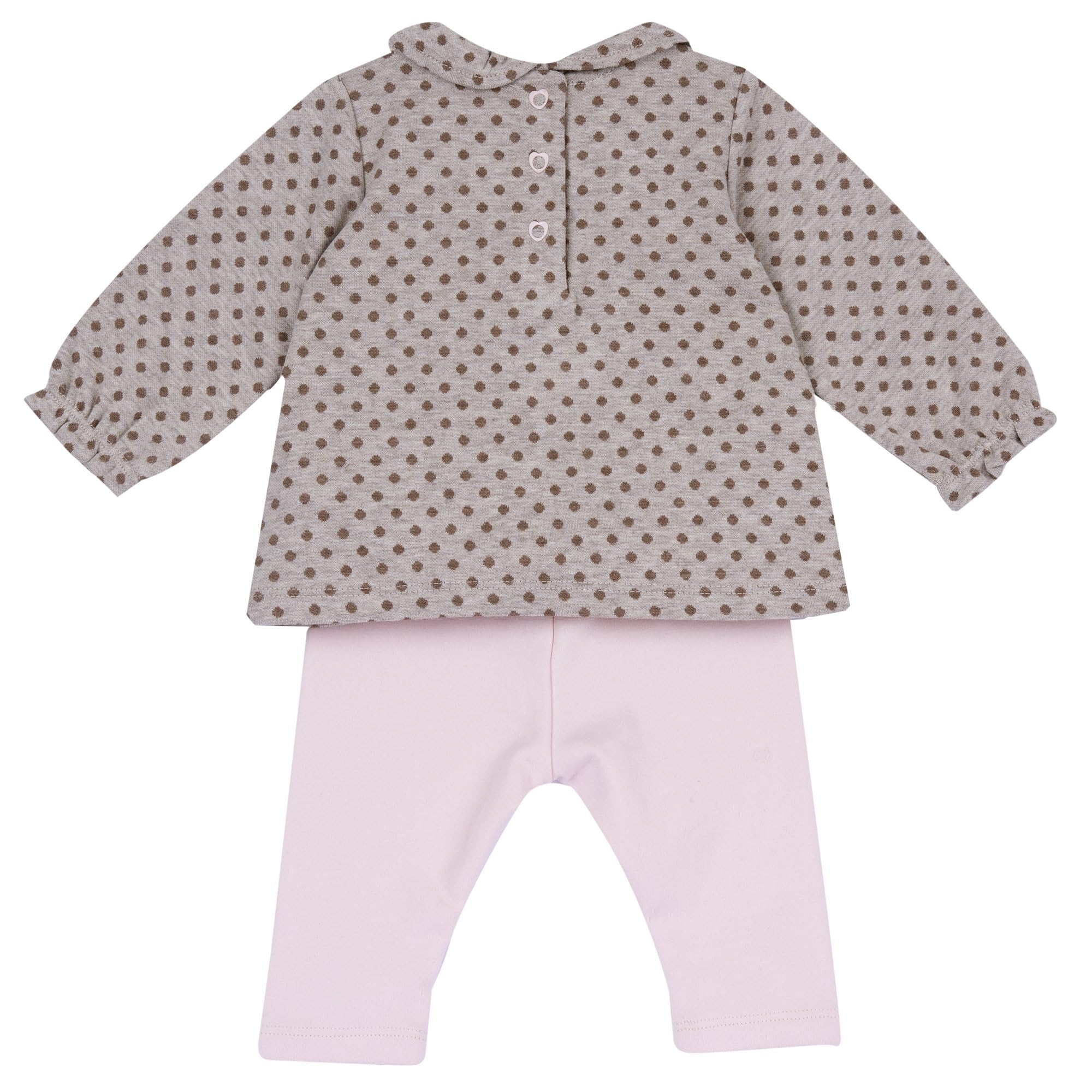 Chicco, Completo Neonato con Maglietta e Pantaloni, in Morbido Tessuto, Abbigliamento Bambina 0-24 Mesi, Idee Regalo Nascita, Designed in Italy