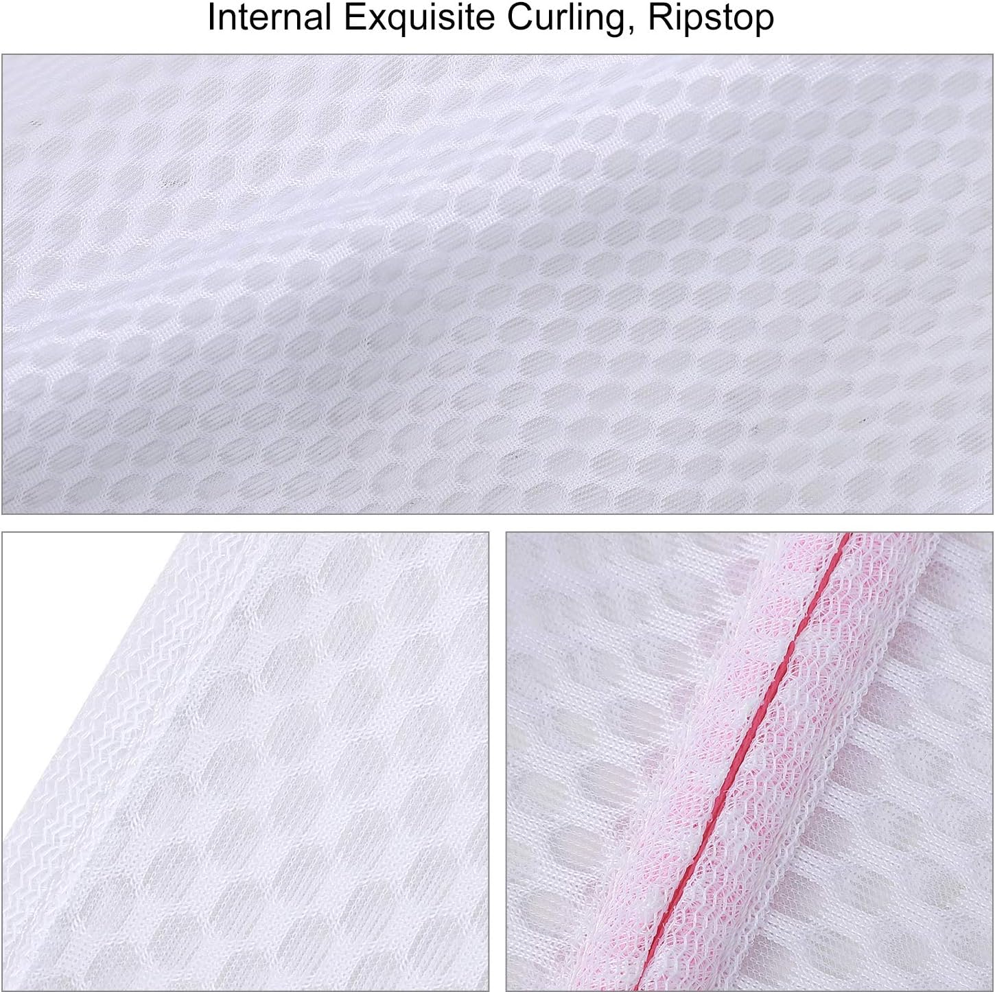 SPLF 3 Pack Extra Large Honeycomb Mesh Laundry Bags, Durable Delicates Net Wash Bag for Bra Lingerie, Underwear, Socks, Sweaters and Garment, Travel Organization Washing Bag
