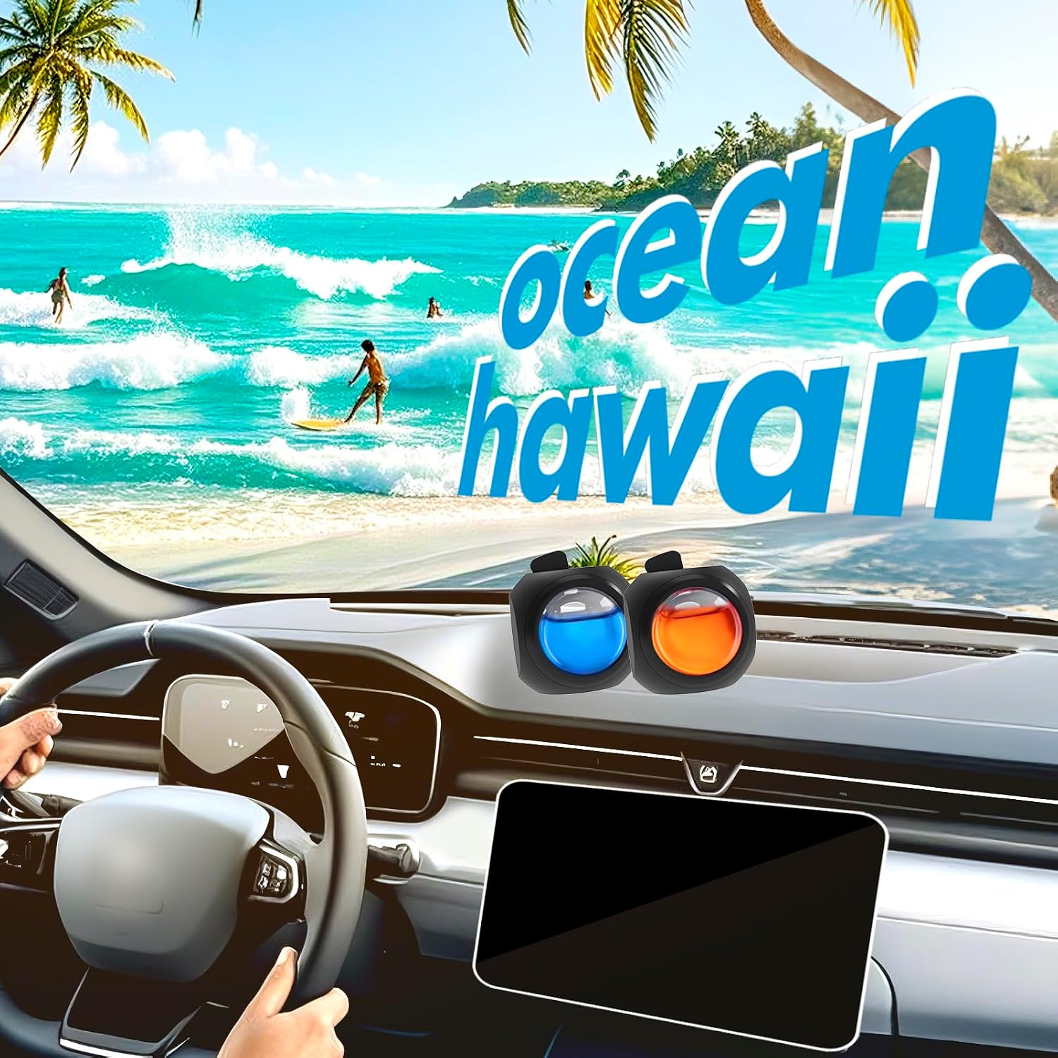 Car Air Freshener Vent Clips, 12 Pack, 6 Ocean, 6 Hawaiian, Provides... photo 4
