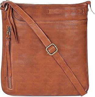 Leather Crossbody Bags for Women - Ladies Sling Handbags - Medium Cross body Purses Handbags - Purses For Women