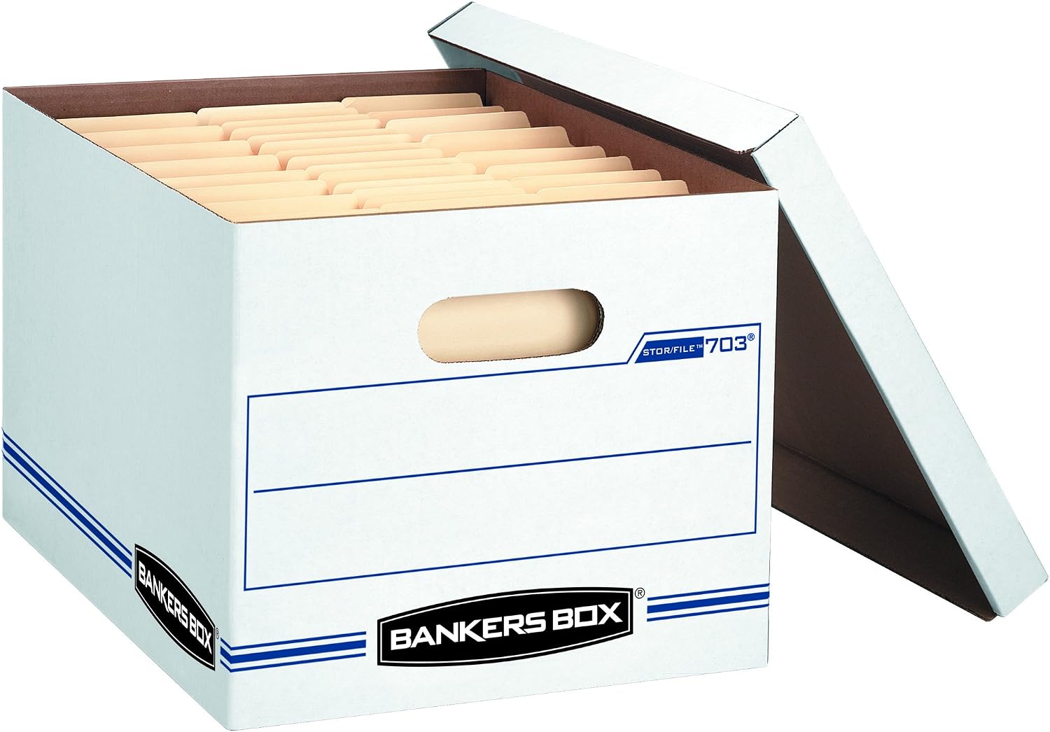 Bankers Box STOR/FILE Storage Boxes, Standard Set-Up, Lift-Off Lid, Letter/Legal, 6 Pack (57036-04)