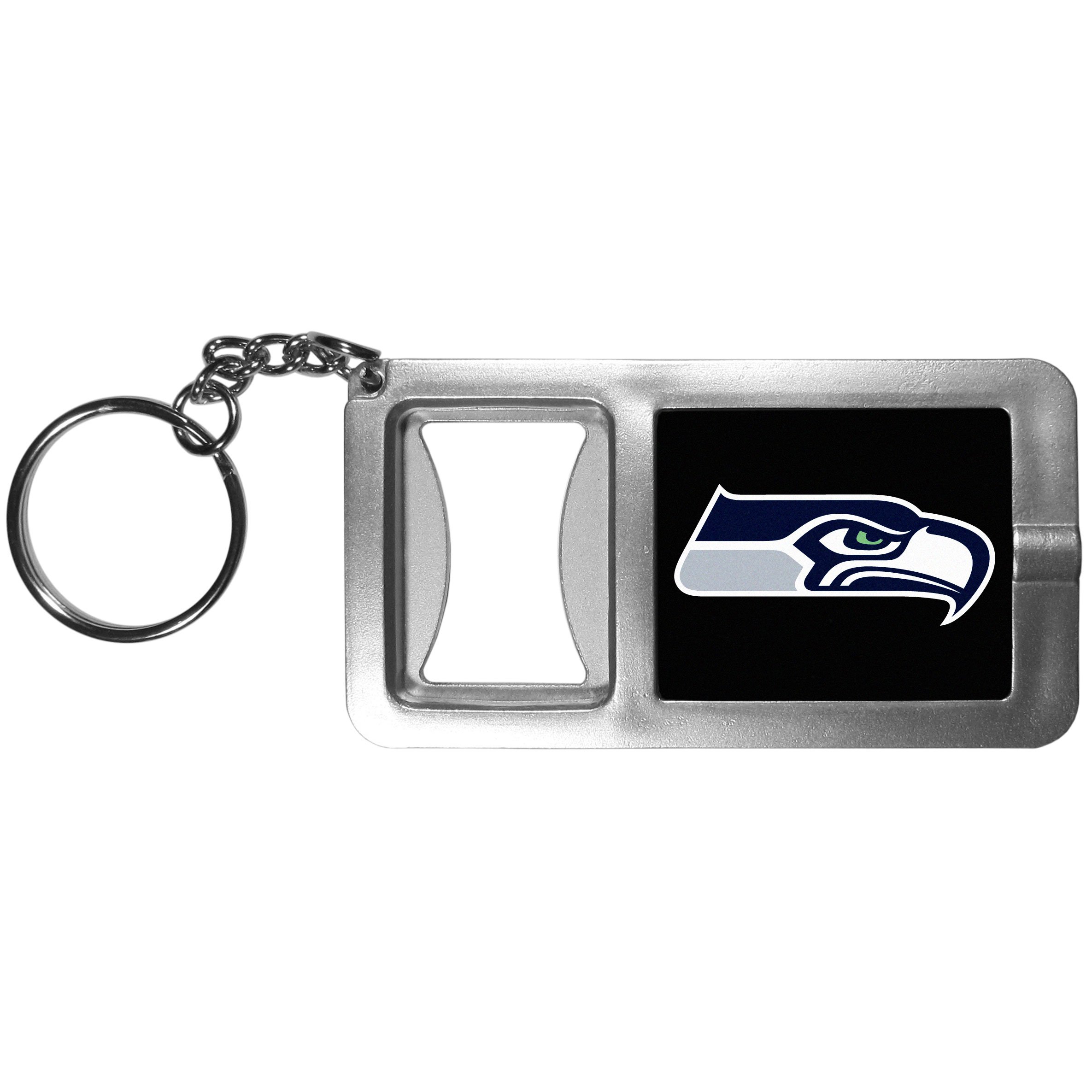 NFL Seattle Seahawks split Ringer torcia portachiavi con apribottiglie, grigio/nero