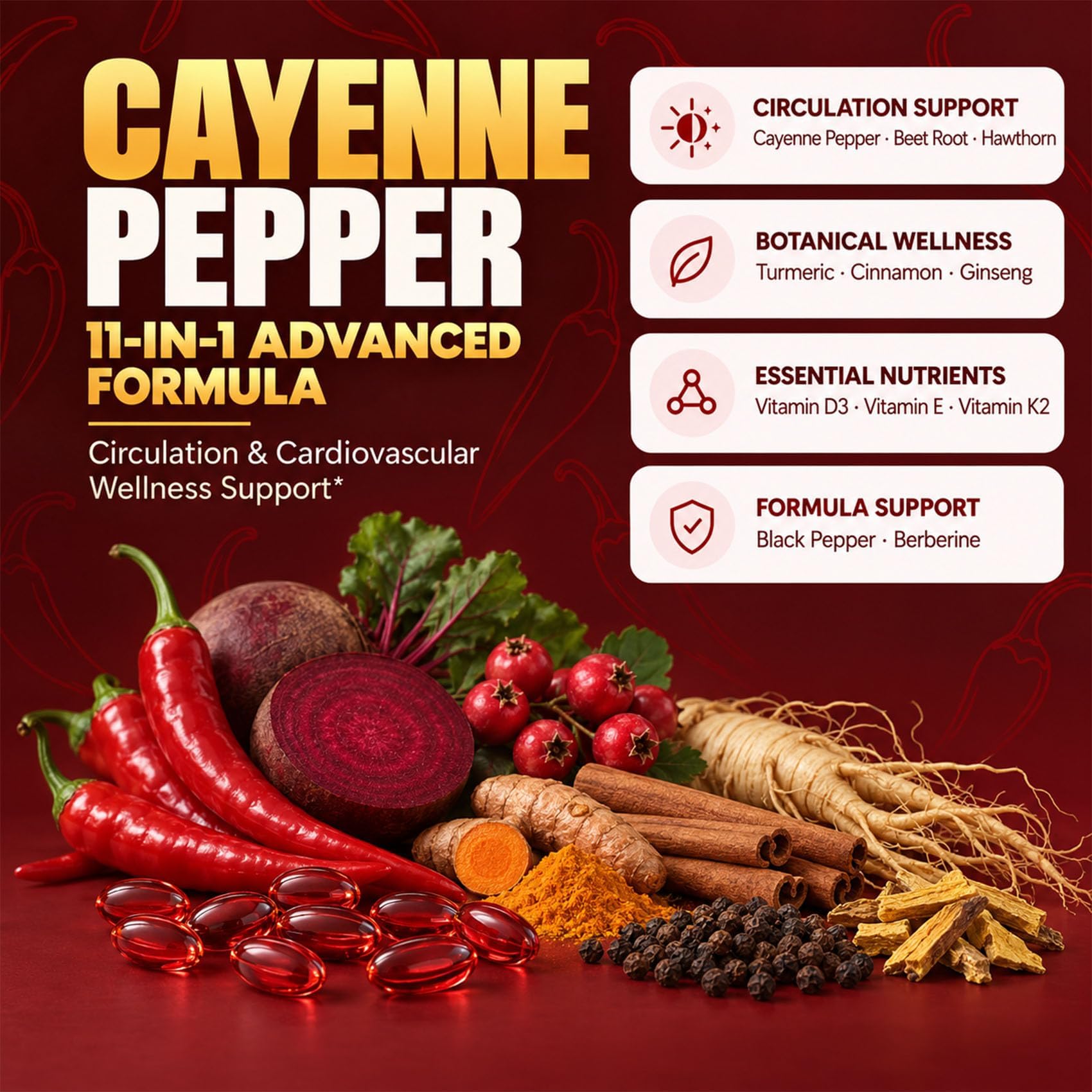 Cayenne Pepper Capsules, 270 Aurivita Capsaicin Softgels Supplement — Amazon image 2