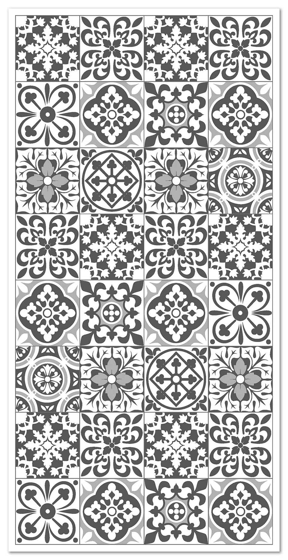 Panorama Alfombra Vinílica - Modelo Hidráulica Triana Gris 60x200 cm - Varios tamaños - Decoración Hogar, Cocina, Salón