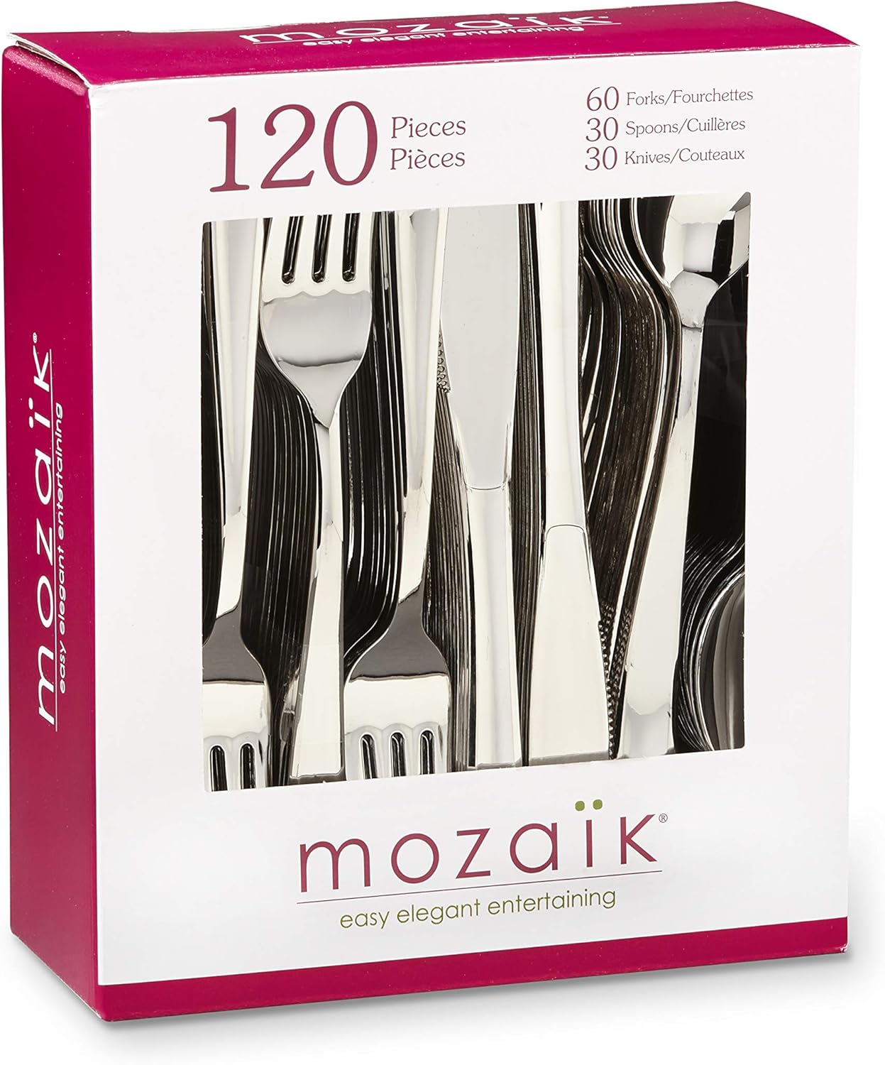 Mozaik Premium Plastic Stainless Steel Coated Assorted