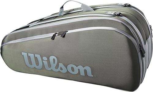 Miniatura 2 de WILSON Tour Tennis Racket Bag - Dark Green and Stone Grey