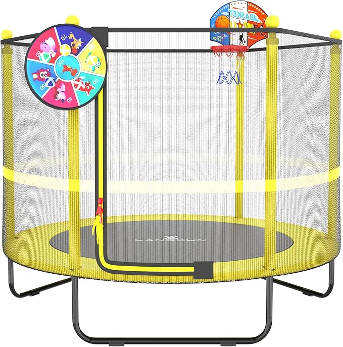 LANGXUN 60" Trampoline for Kids 5ft Outdoor & Indoor Mini Toddler