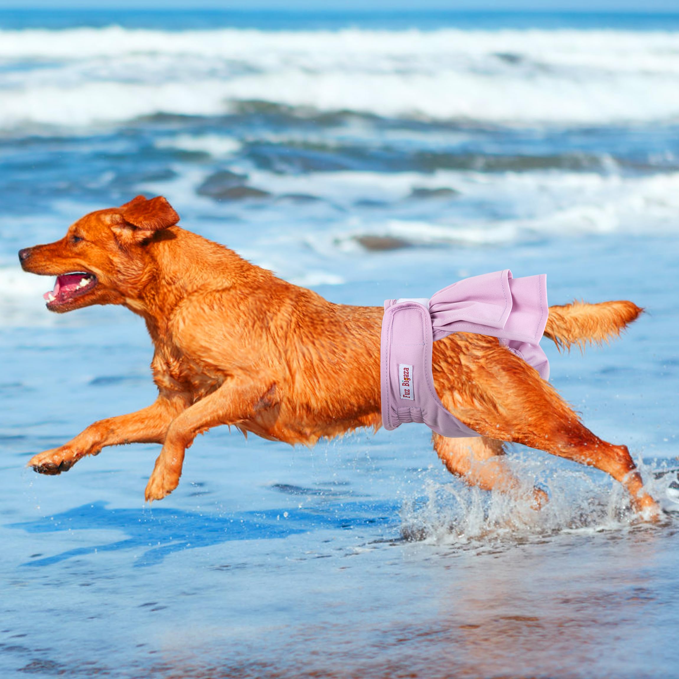 Bauchbänder für Hündinnen (3er-Pack), waschbar, wiederverwendbar, für Hündinnen, für Welpen, , Töpfchentraining, Inkontinenzmarkierung, Pañal Para Perro Morandi, Rosa, Lila, Blau, Größe XL