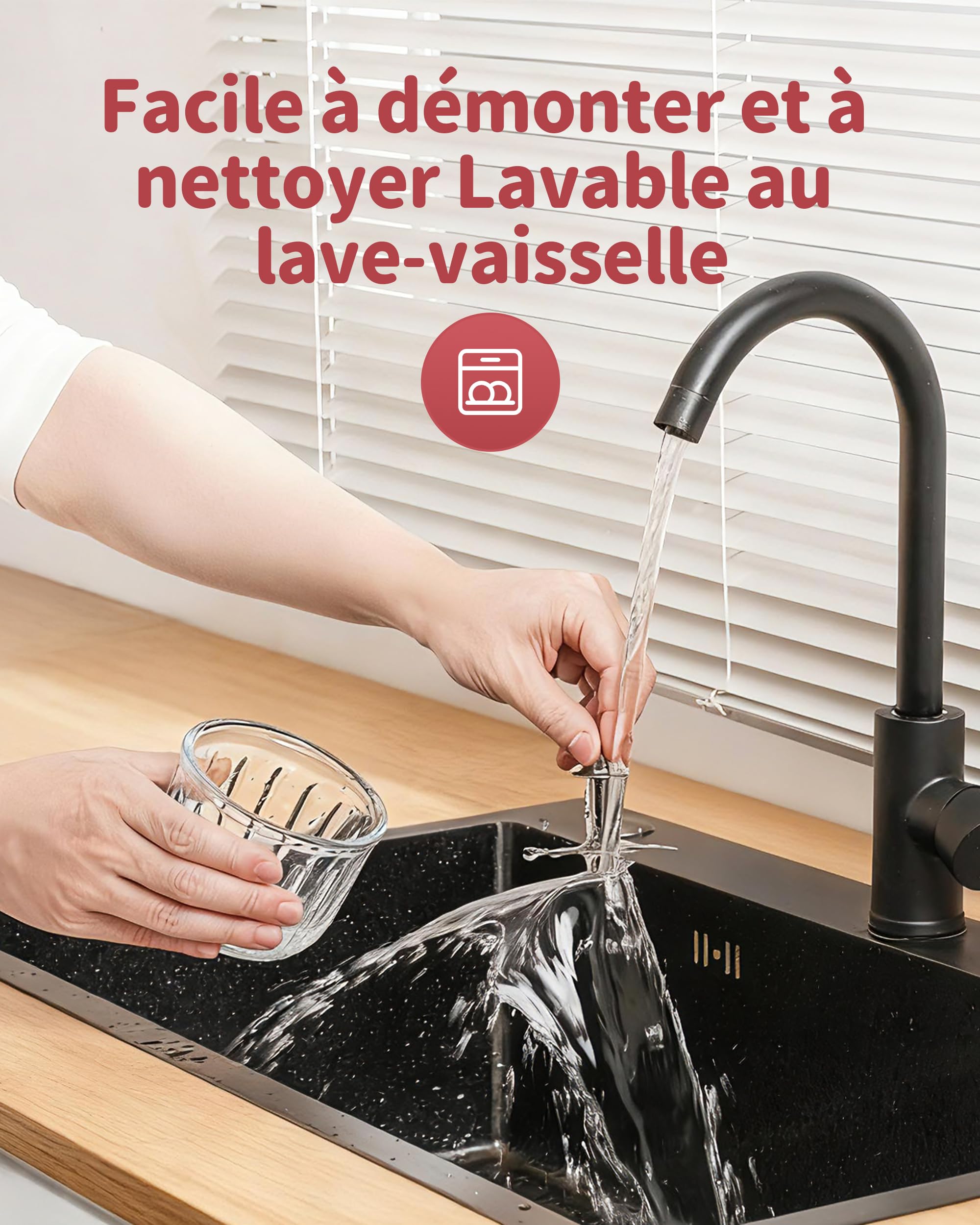 AMZCHEF Robot Cuiseur Bébé 6-en-1, Cuiseur Vapeur Mixeur 350 ml – Cuisson automatique & Hachage, Décongeler, Réchauffer – Commande Tactile, Lame 4 Couches, Sans BPA, Auto-Nettoyage