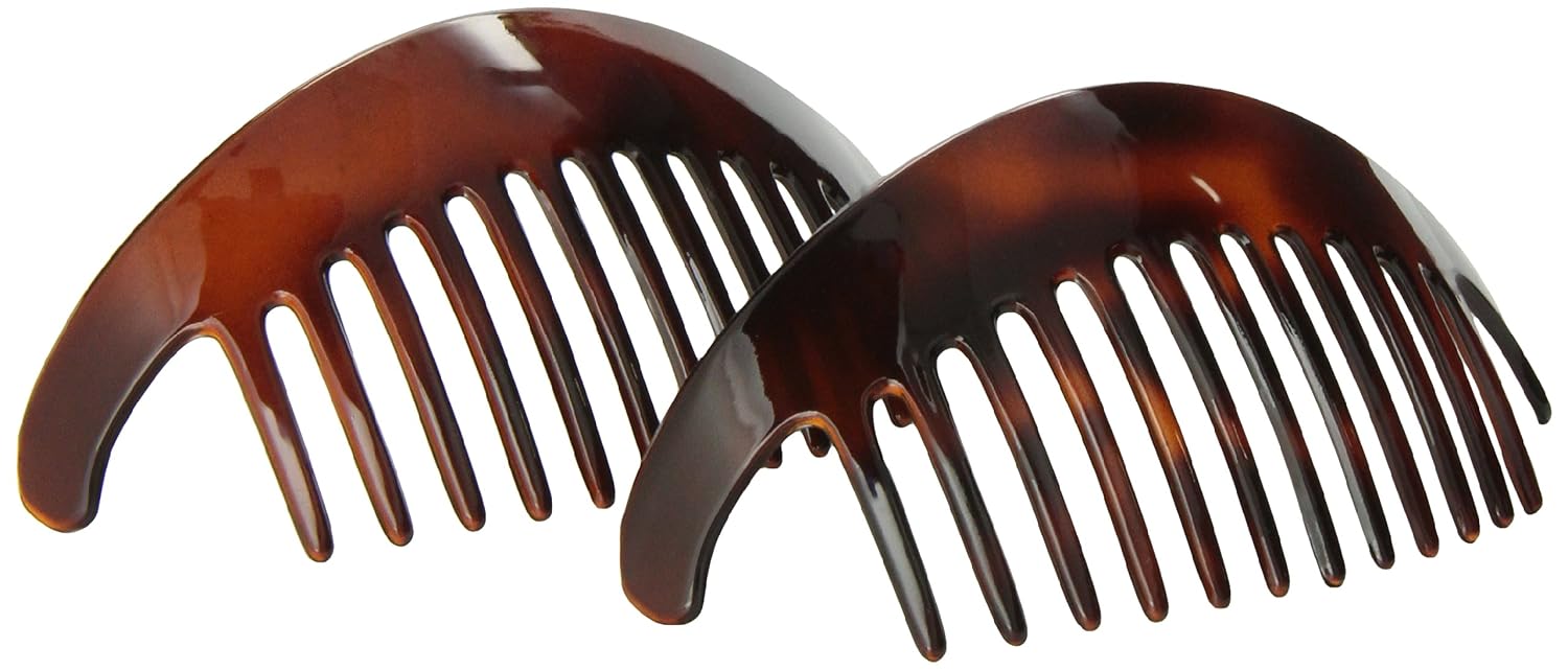 Caravan Large Interlocking Comb Pony Tortoise Shell Pair