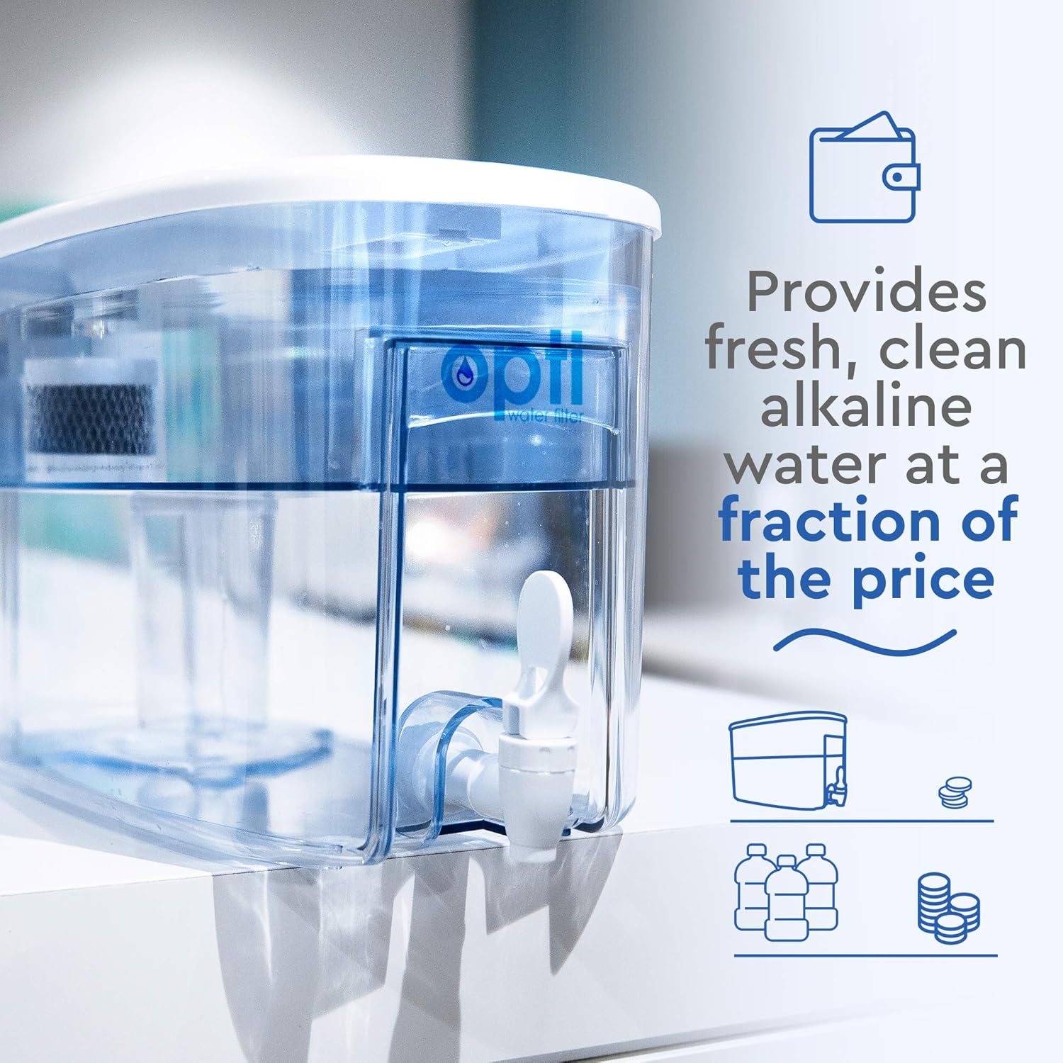 OPTI Water Filter: Fresh, Alkaline Water for Less