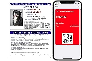 Custom Service Dog ID Card